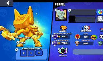 Conta brawl stars 111k de troféu, mestre 2, prestigio 1 e todos os brawl