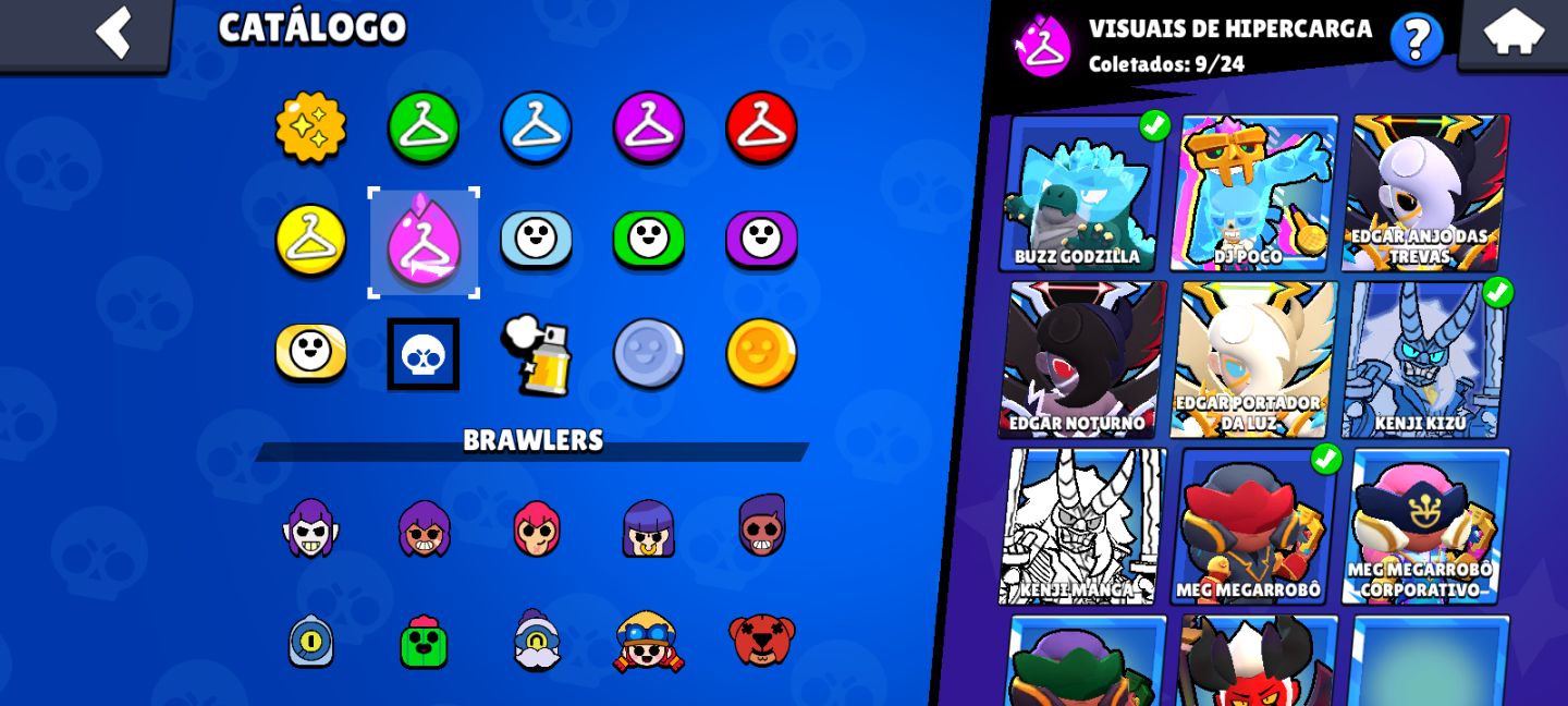 CONTA FULL RARA BRAWL STARS