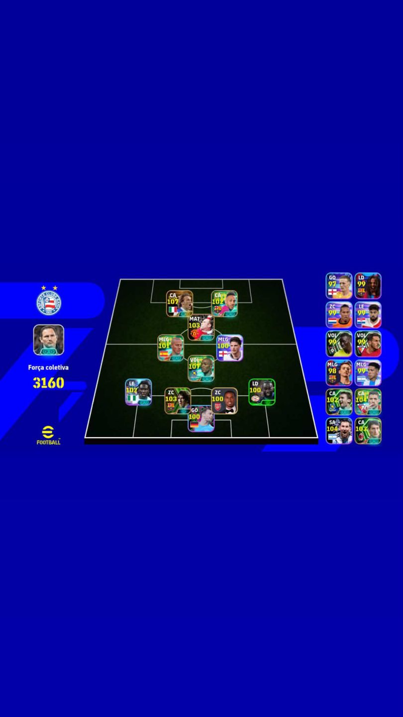 CONTA DE EFOOTBALL COM DEL PIERO BLITZ // MAKALELE 107 // 3160 DE FORÇA