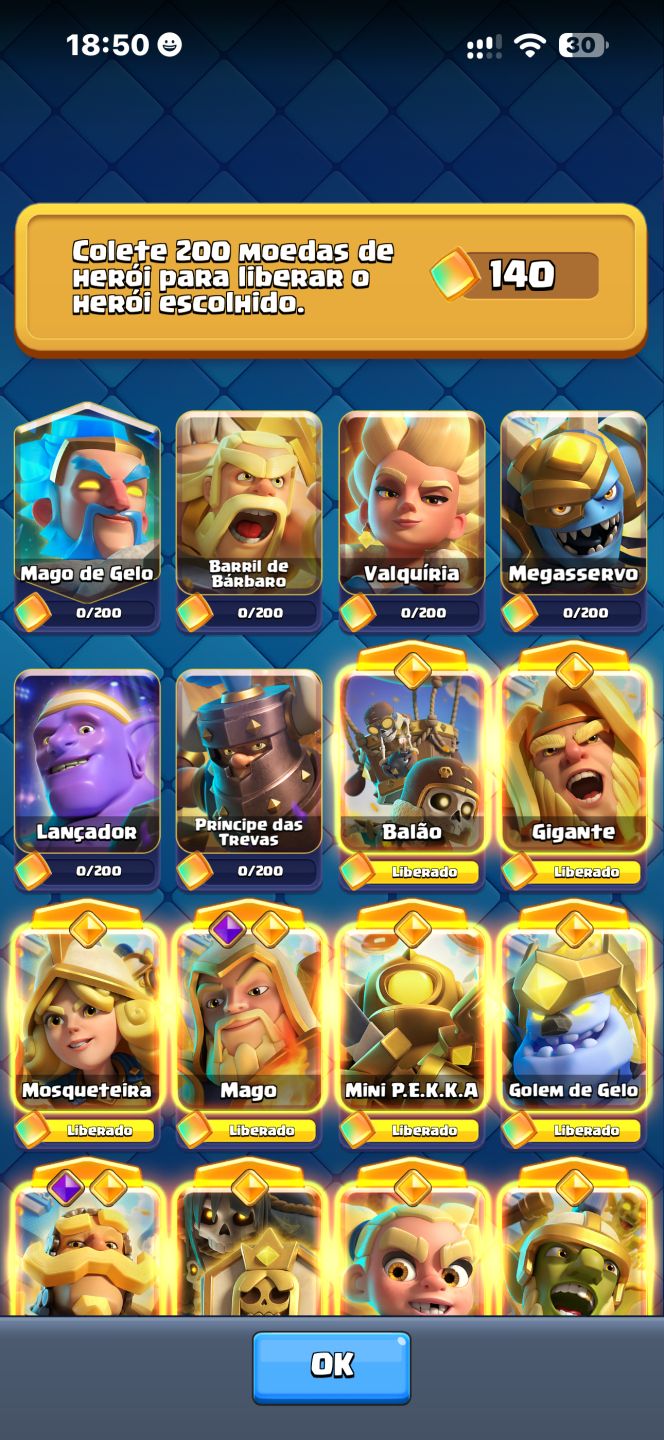 CONTA CLASH ROYAL FULLL TOPADA !