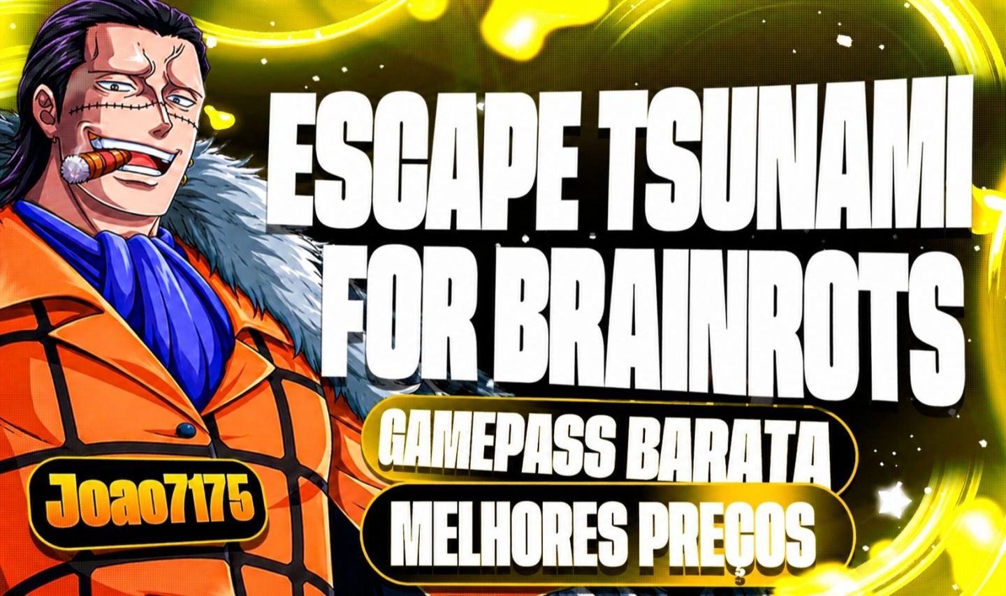 ESCAPE TSUNAMI FOR BRAINROTS (TOKENS/ITENS/GAMEPASS)MELHORES PREÇOS (ROBLOX)ETFB