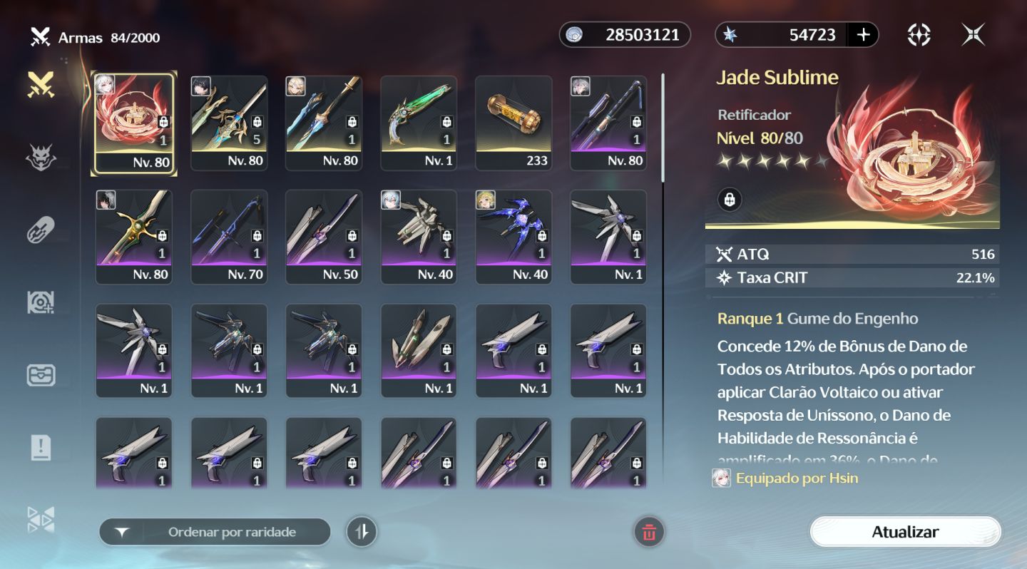 CONTA WUWA 7 RESSONATORS T5 + 54K ASTRITES