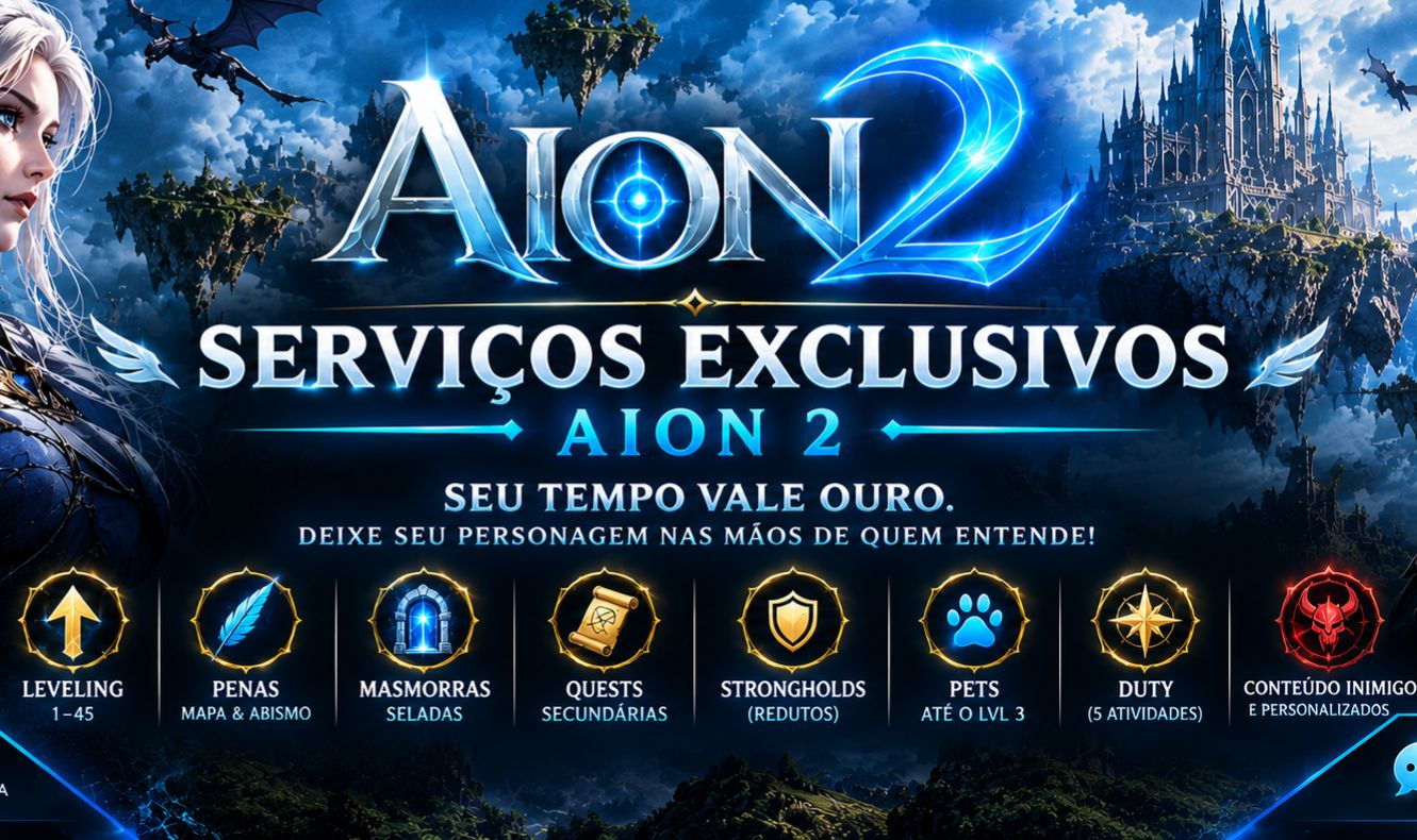 AION 2 GLOBAL POWERLEVELING 1-45 | MAPA COMPLETO | GS 1400+ | 100% MANUAL
