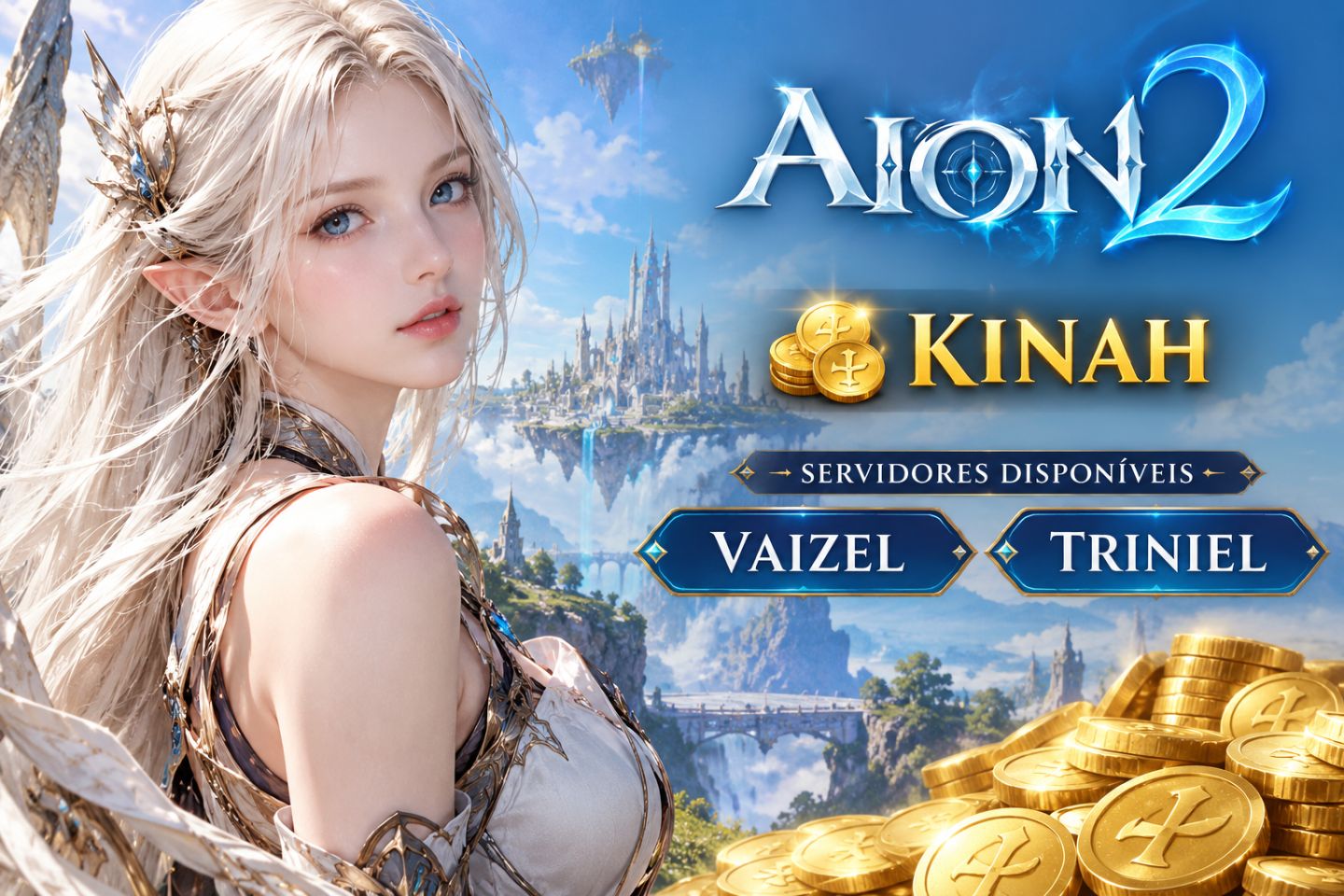 Aion 2 - Kinah Servidor Global [Vaizel e Triniel]