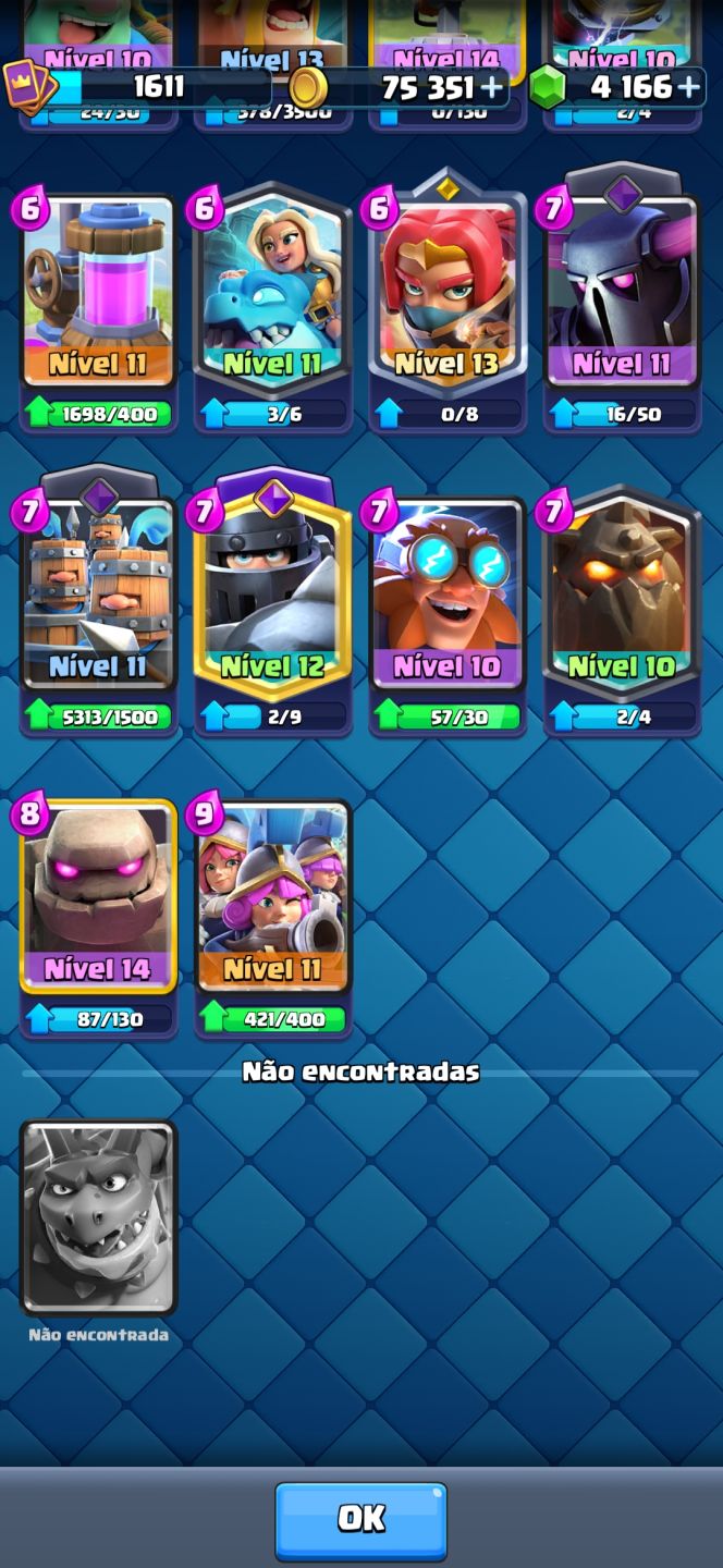 Conta Clash Royale, brawlstars e Clash of clans