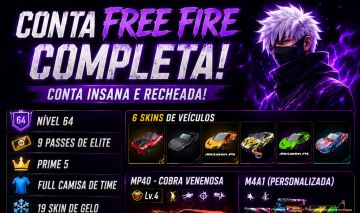 Conta de Free Fire nível 64 rara