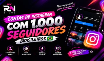 CONTA INSTAGRAM 1.000 SEGUIDORES BRASILEIROS [BARATO]