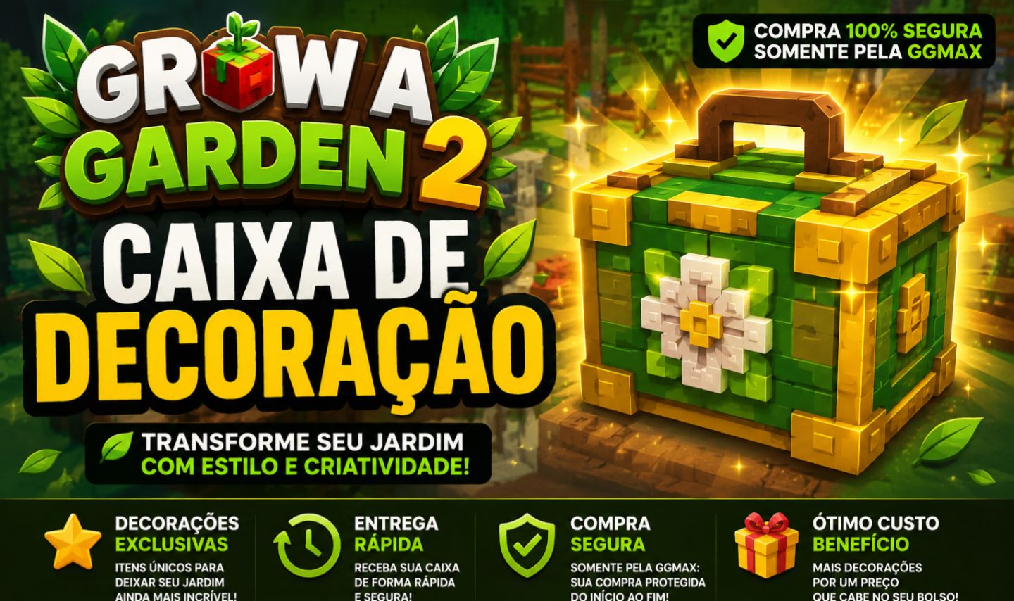 GROW A GARDEN 2 | CAIXA DE DECORAÇÃO | ENTREGA IMEDIATA