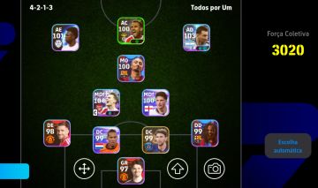CONTA eFOOTBALL TIME COMPLETO 3100+