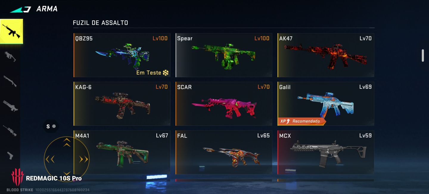 Conta blood strike com infinidade e mais.