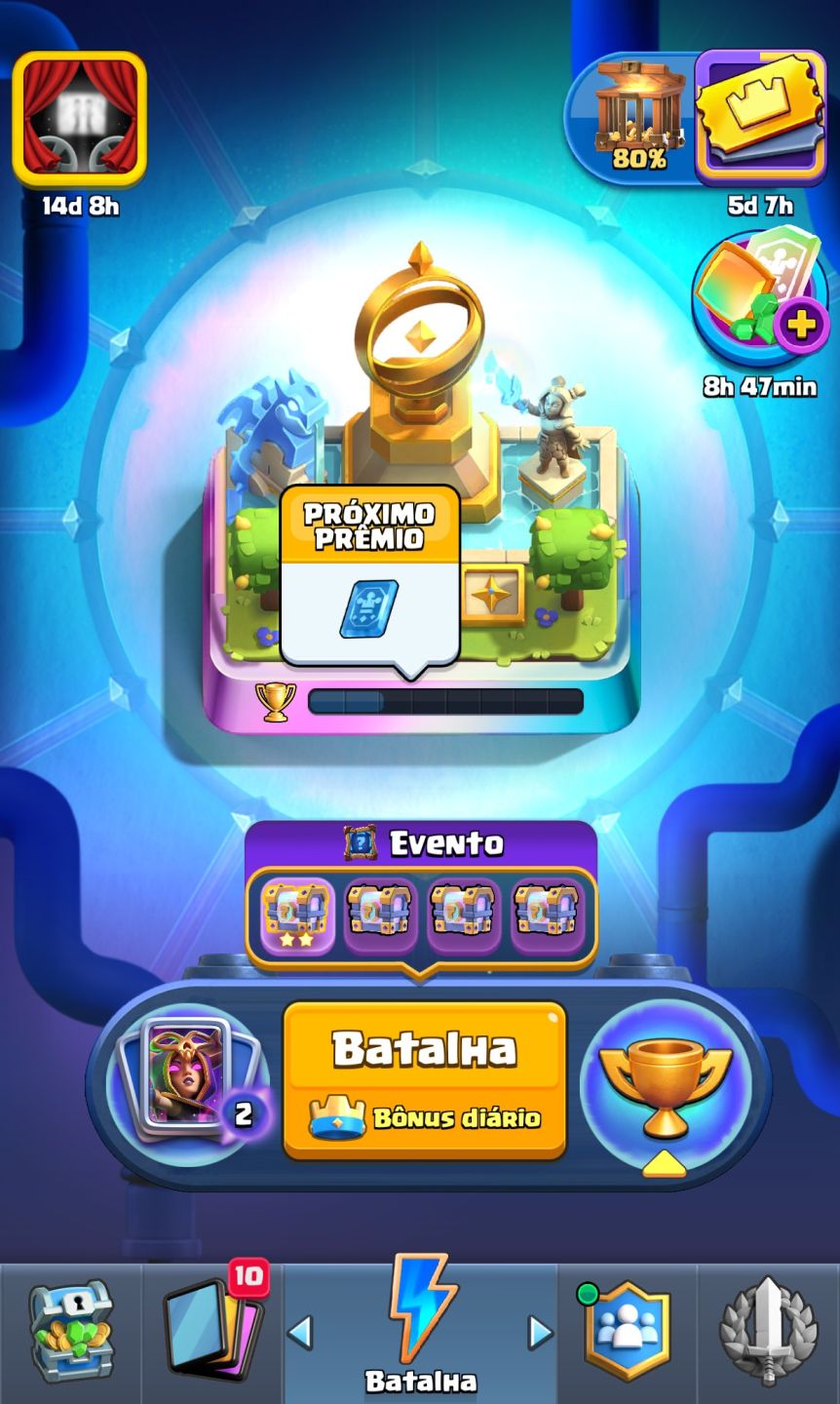CONTA CLASH ROYALE ANTIGA COM ALGUMAS EVO DO META