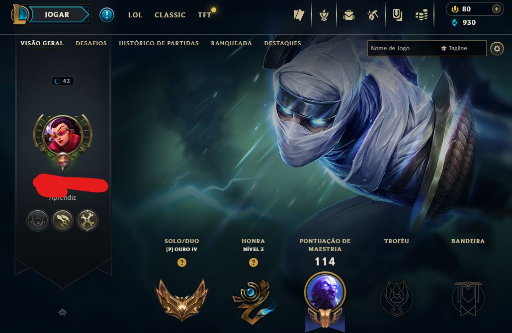 [Entrega Automática] Conta Lol Ouro, 61 Skins, com Skins Ultimate, Mítica