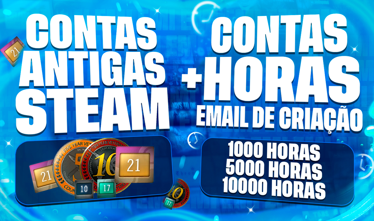 Contas CS2 2000 + HORAS / Medalhas 5 ANOS / RANKED / PREMIER / MELHOR PREÇO