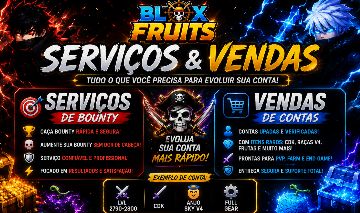 CAÇA BOUNTY PROFISSIONAL E VENDAS DE CONTAS - BLOX FRUITS