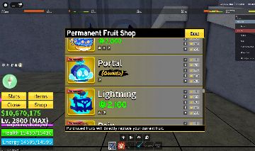 CONTA BLOX FRUITS - Perm Portal,Perm Buddha|DarkBlade| lvl 2800