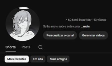 Canal YouTube 60,600 inscritos (DESMONETIZADO)