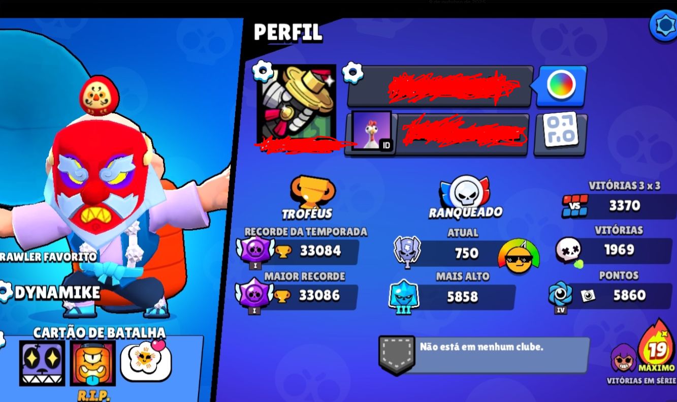 Conta supercell id contendo conta brawl stars e clash royale