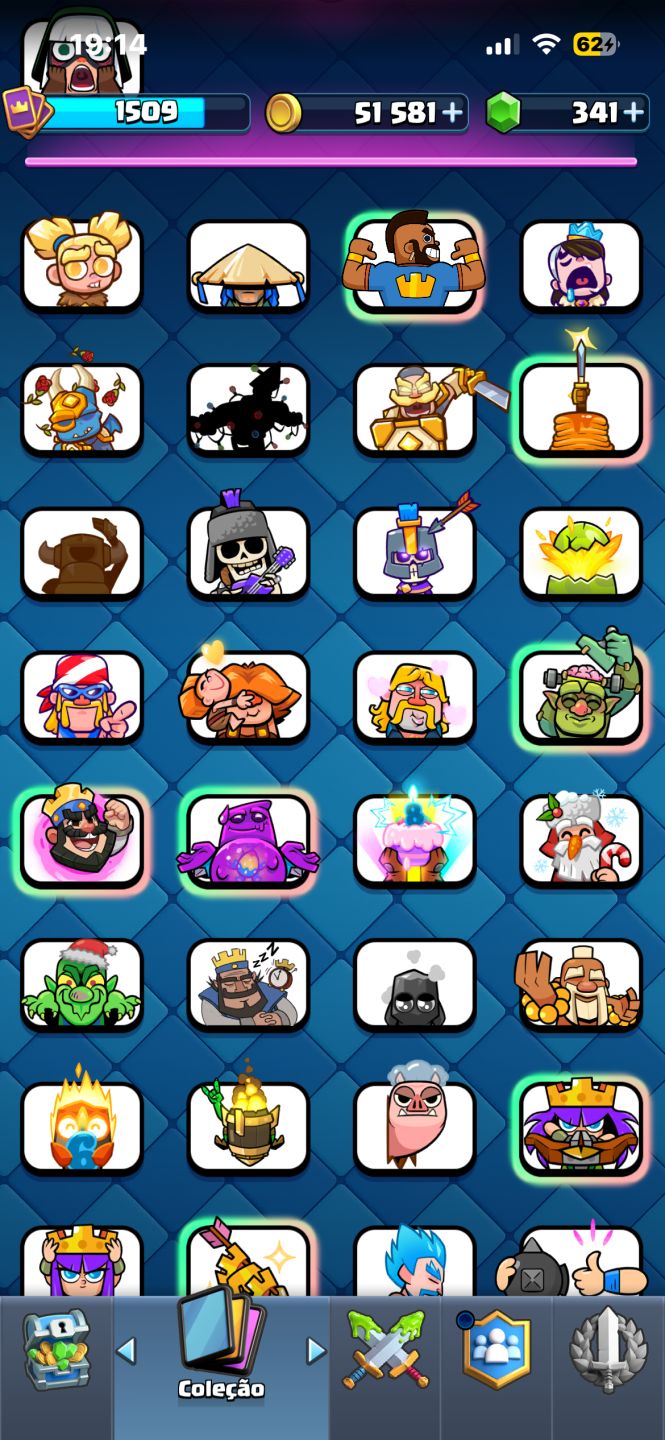 Conta de Clash Royale 11k800tf completinha