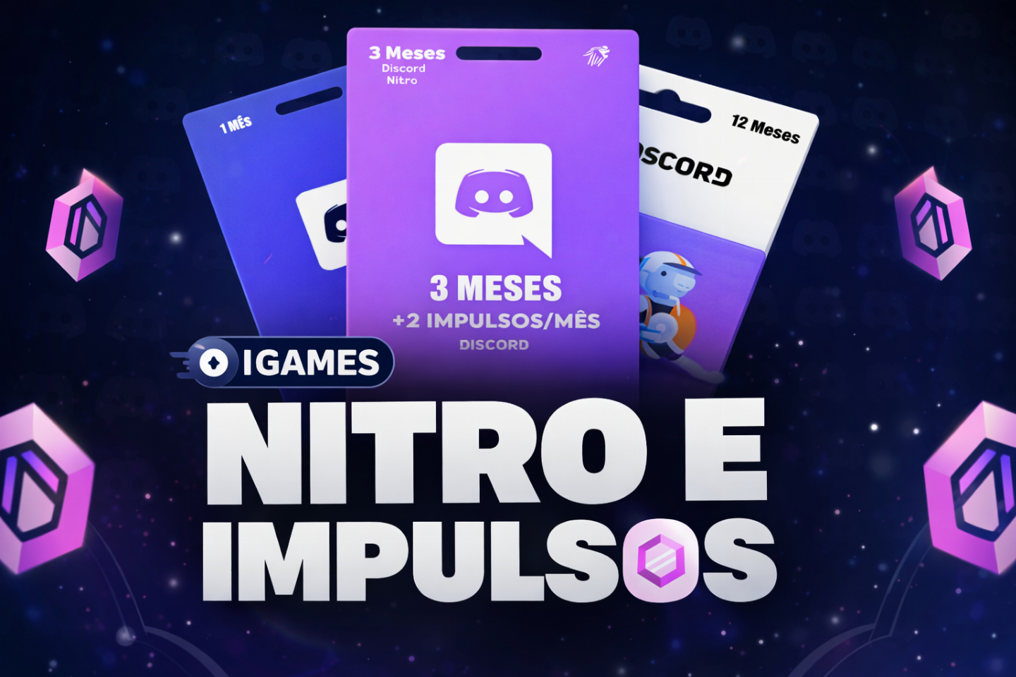 Discord Nitro 3 Meses + 14x Booster para seu servidor!!! [PROMOÇÃO 25%]