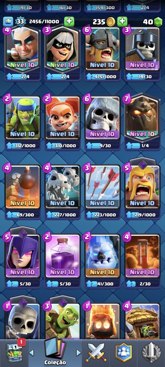 Conta Clash Royale conta rara
