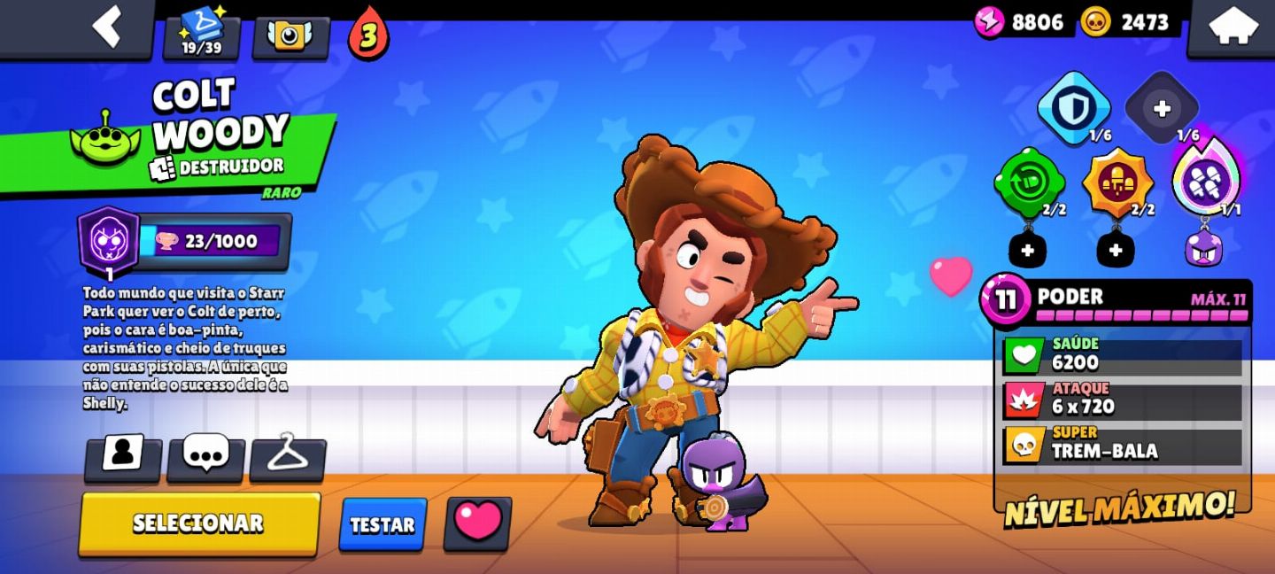 Conta de brawl e clash muito rara