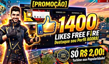 [PROMOÇÃO] 1400 Likes Garena Free Fire | Entrega via ID
