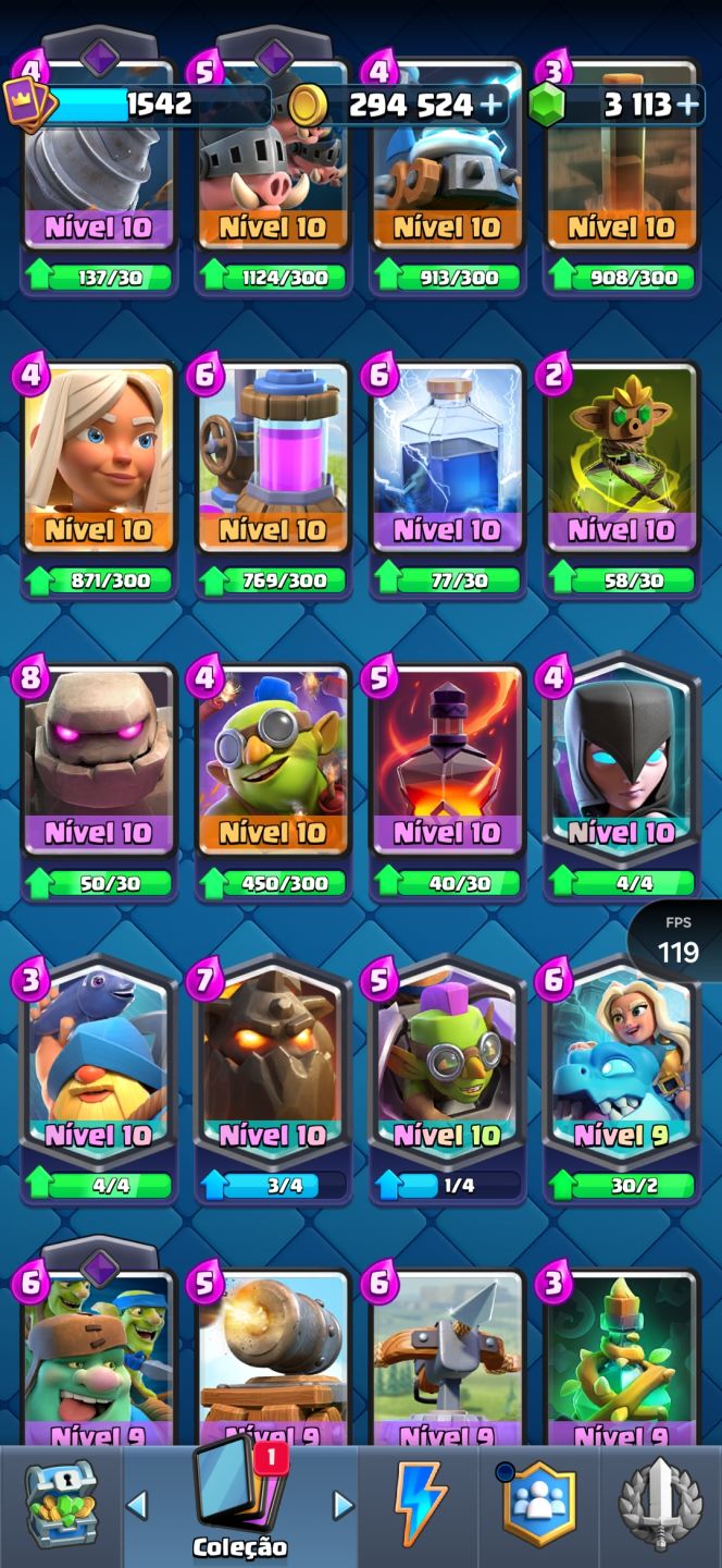 Conta Clash Royale