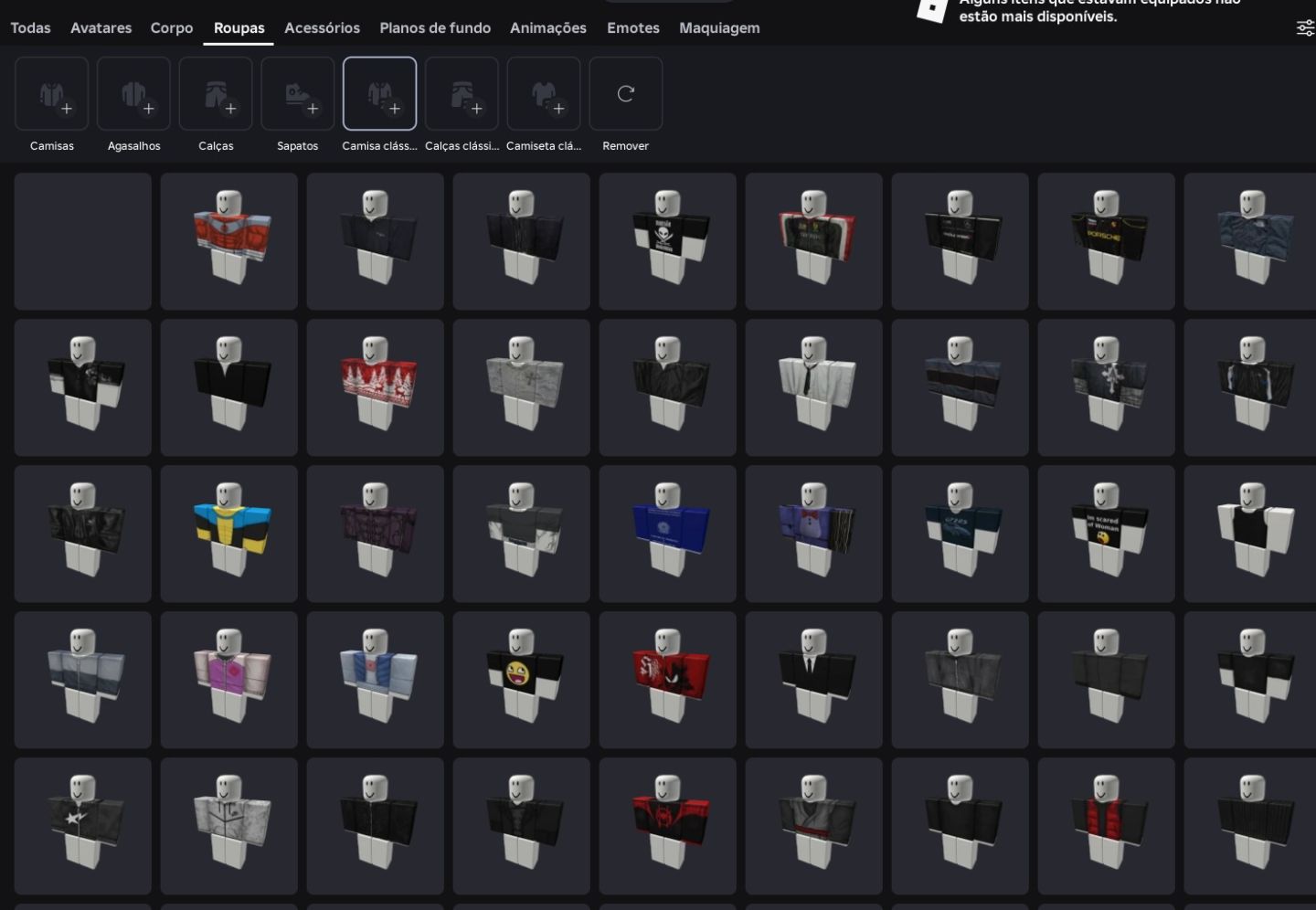 CONTA ROBLOX COMPLETA | +100 SKINS | VÁRIAS GAMEPASSES | 153 ROBUX EM CONTA.