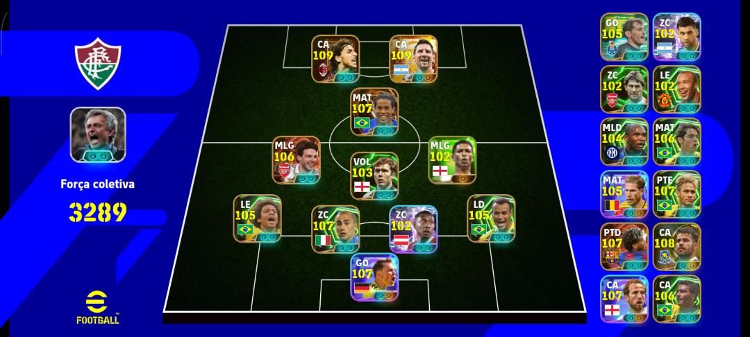 CONTA EFOOTBALL ENDGAME! Messi, Neymar, Ronaldinho, Yamal, Rice e Ibrahimovic