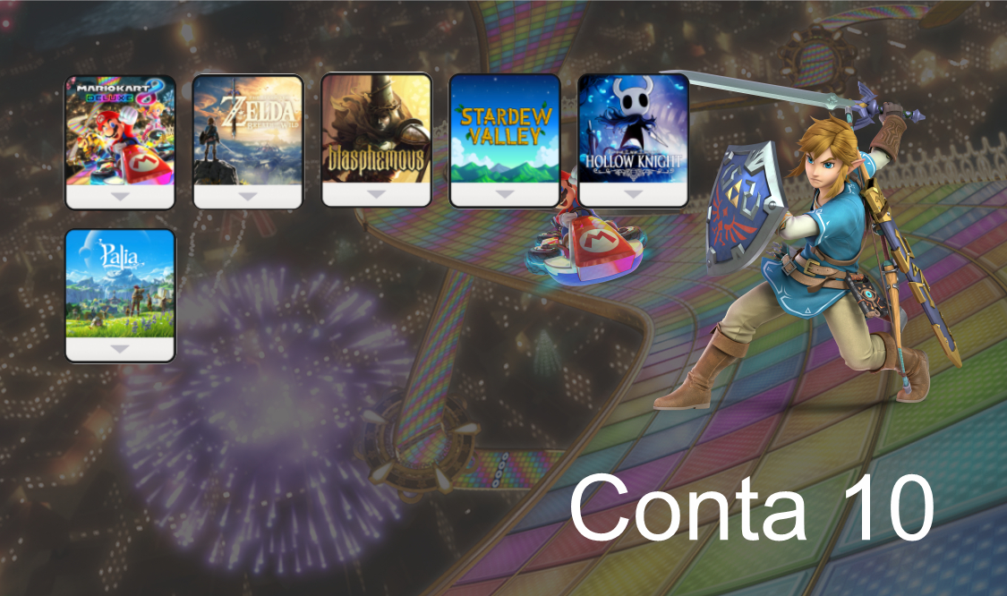 (Promoção) Várias Contas Secundárias - Nintendo Switch 1 e 2 - Mensalmente