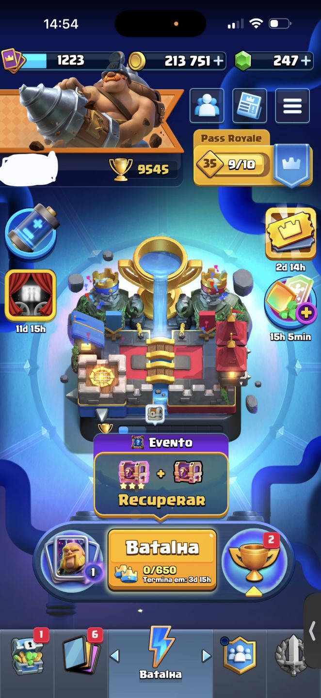 Duas contas clash royale (desapego)