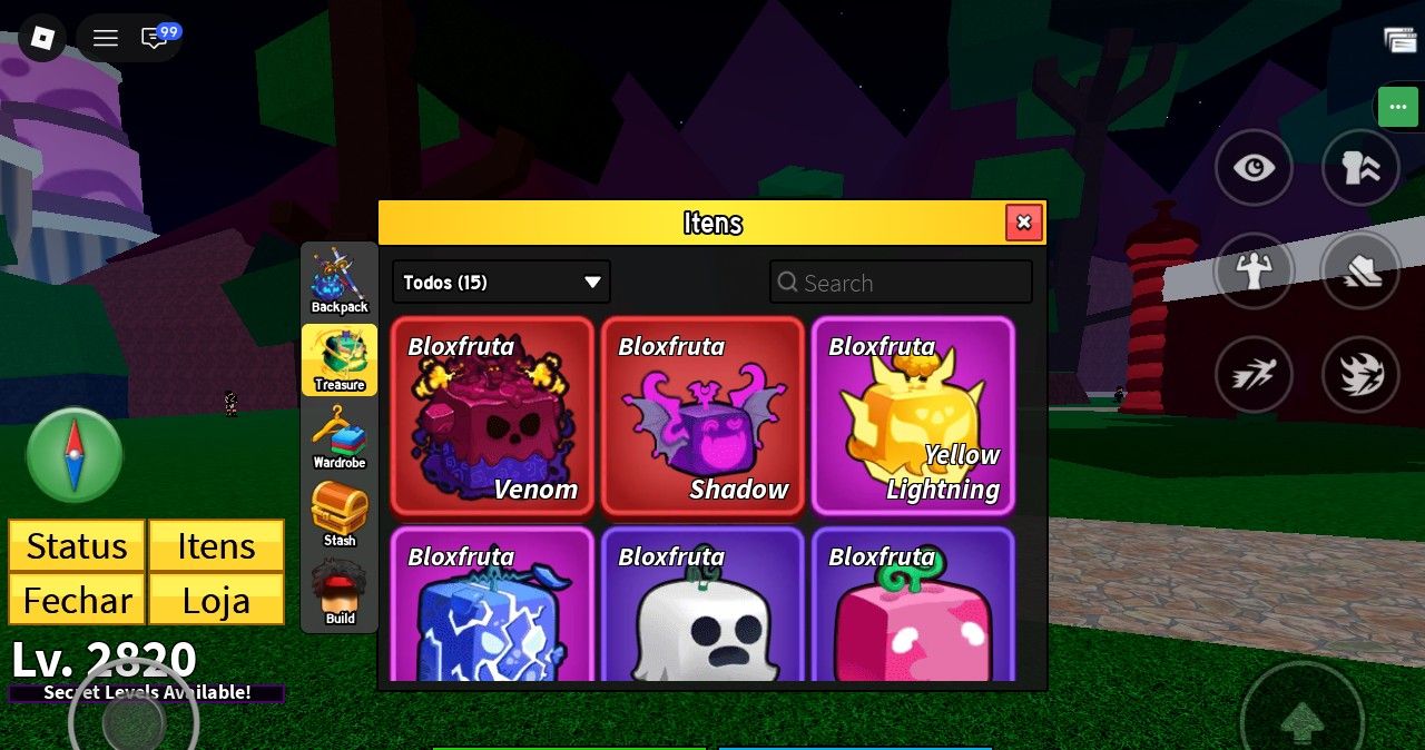 Conta blox fruits comece super bem(game pass!, valor negociável)