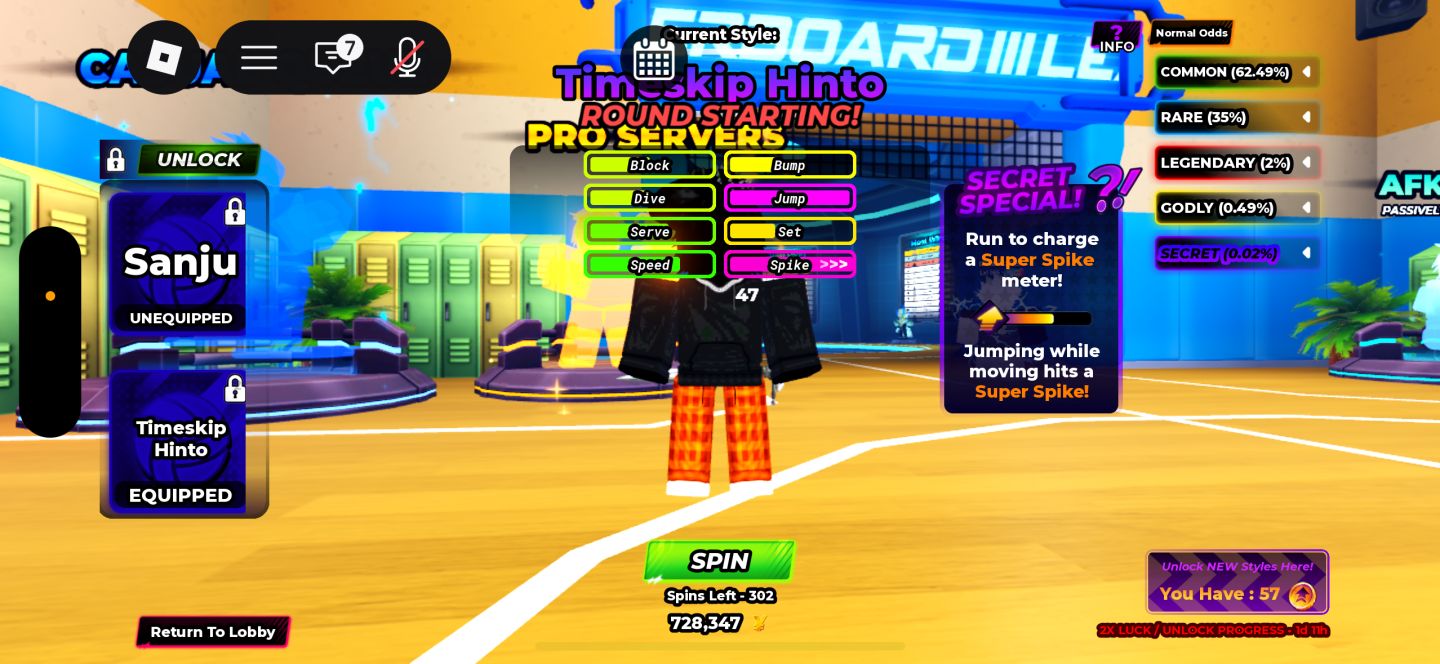 CONTA VOLLEYBALL 4.0 / VOLLEYBALL UNBOUND NIVEL 402 + LEGEND + ITENS GODLY