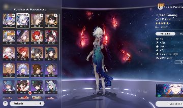 Oportunidade! LVL 51 CONTA COM YAO GUANG+ SILVER WOLF LV999 star rail