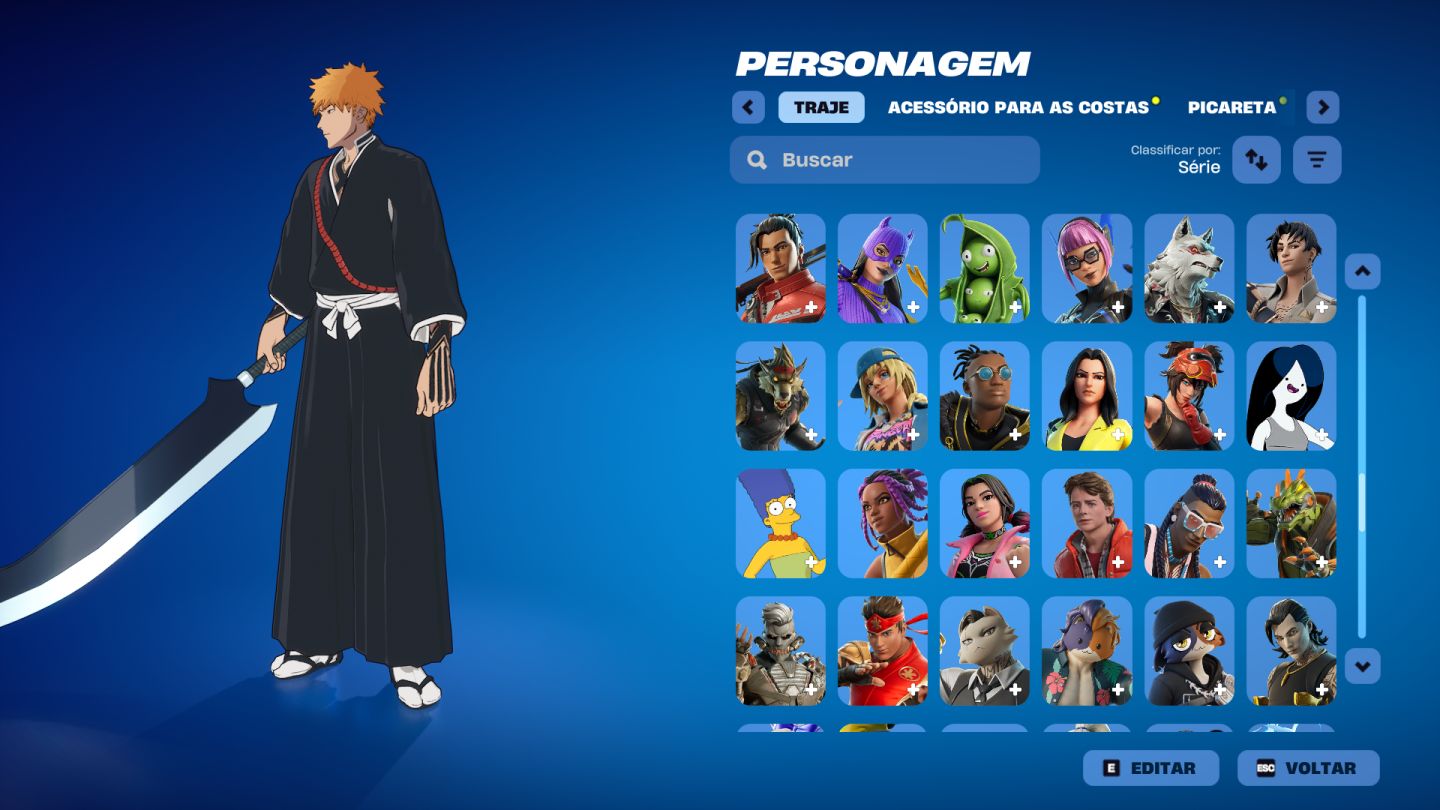 Conta fortnite com muitas skins