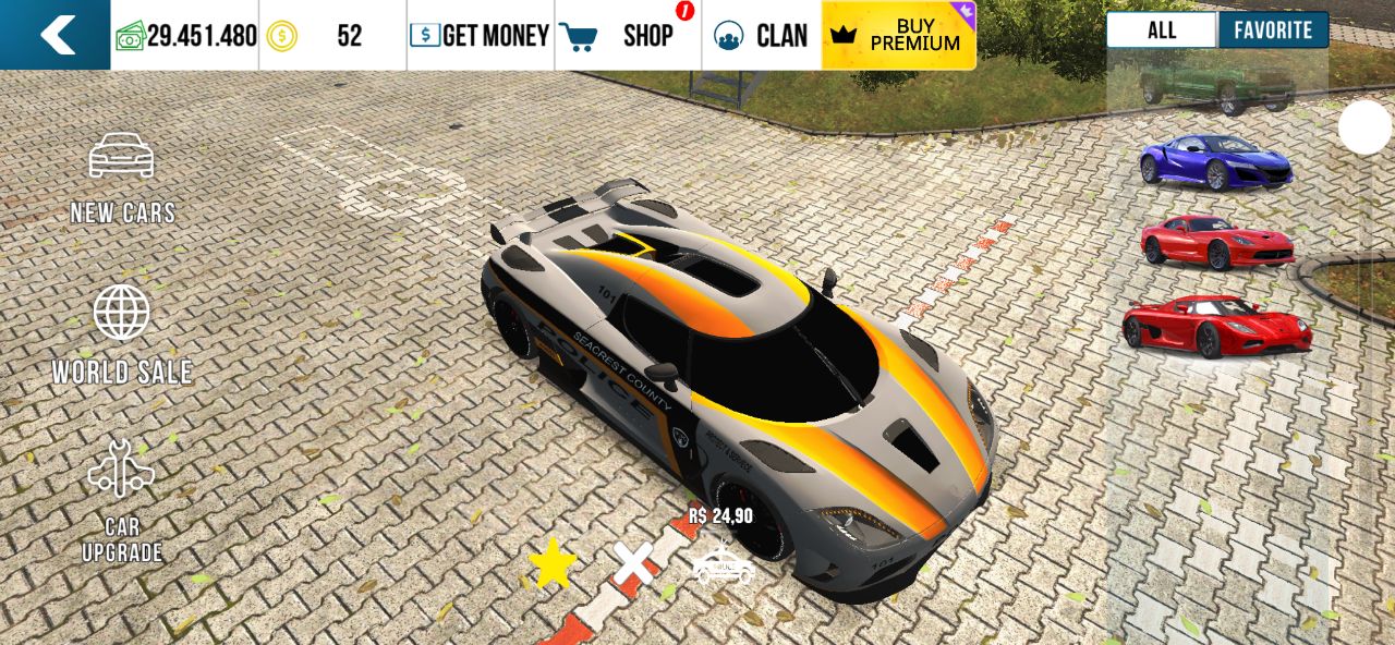 CARROS PERSONALIZADOS CAR PARKING 1 |PLOTAGEM DE ANIME, POLICIA, CORRIDA COM W16