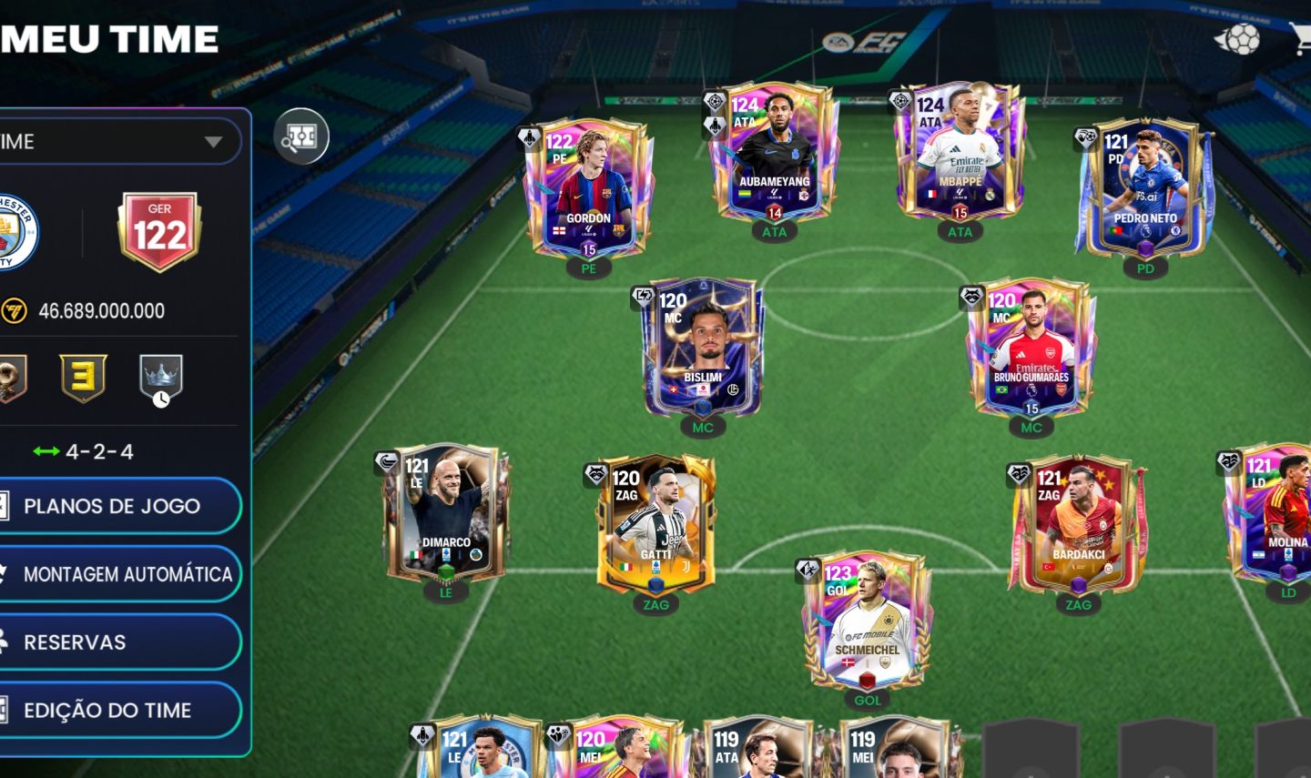 CONTA FC MOBILE 27 GER 122 PERTO DO GER 123 PARA SAIR LOGO! ( PROMOÇÃO !!)