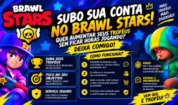SUBO SUA CONTA NO BRAWL STARS