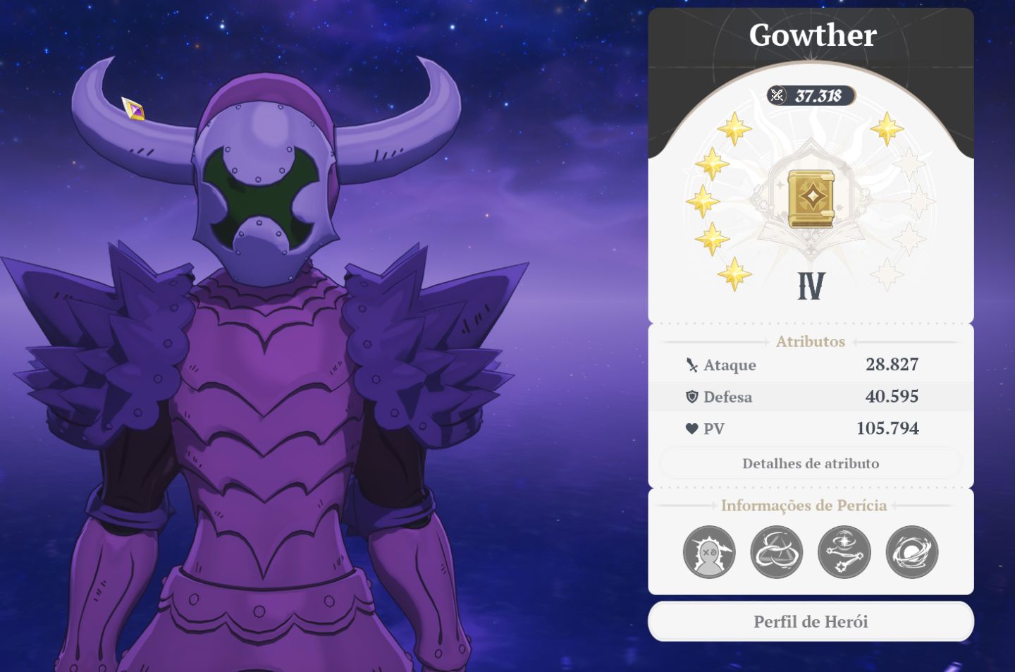 Conta Seven Deadly Sins Origin - Ban P10 e Eliza P10, skins e mais 33k gemas