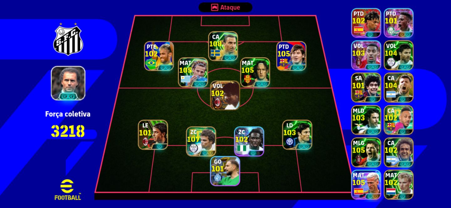 Conta efootball mobile custo benefíci