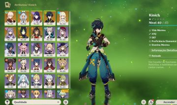 Kinich + Mualani + Kazuha + Raiden | 3 Armas 5 Estrelas | Full Acesso