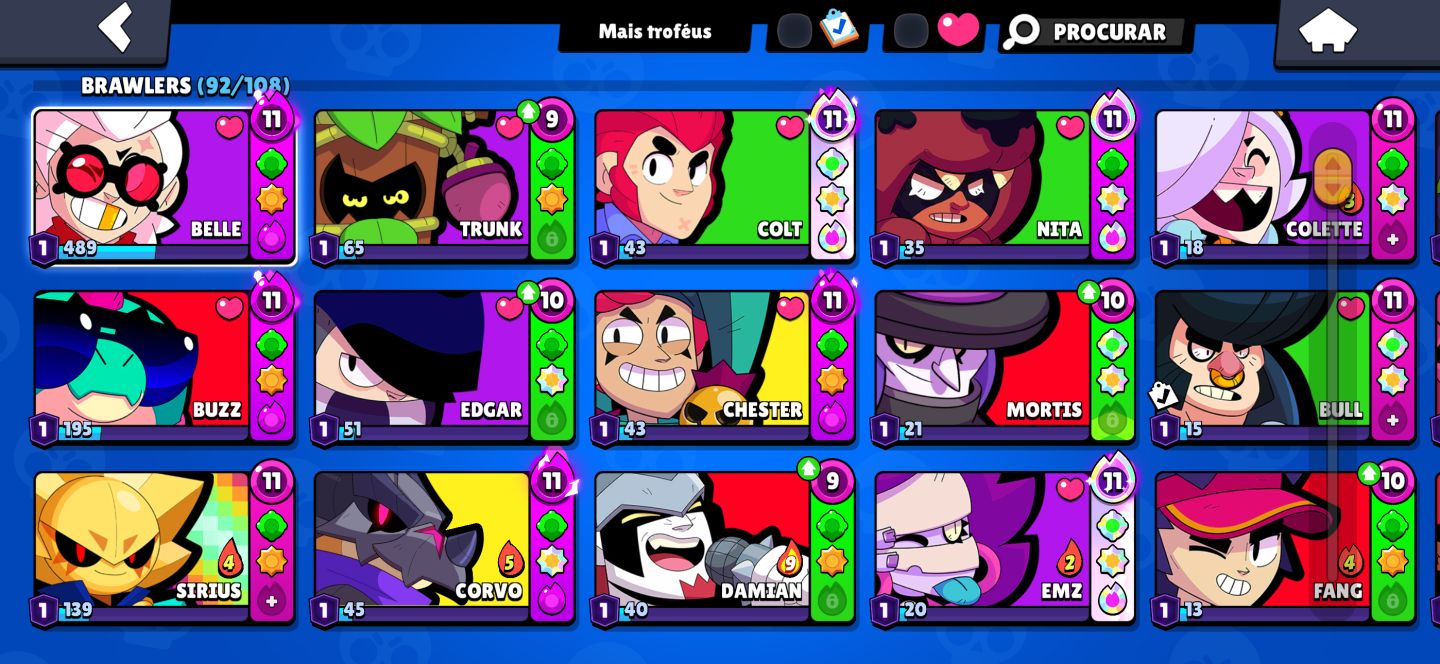 CONTA BRAWL STARS GEMADA!!