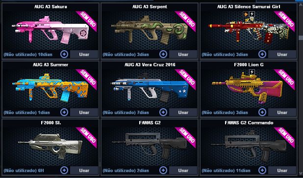 Conta PointBlank - Itens raros/exclusivos