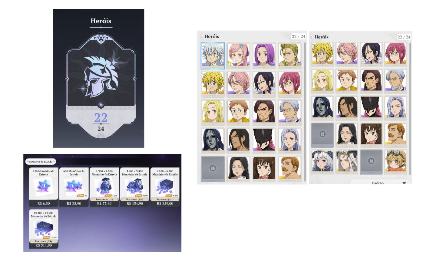 CONTA 7DS ORIGIN 22/24 PERSONAGENS