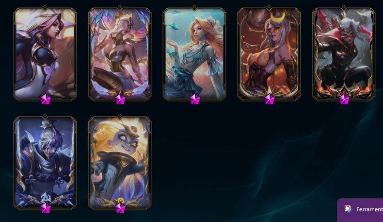CONTA RIOT VALORANT GOLD e LOL nv. 170 - + SKINS