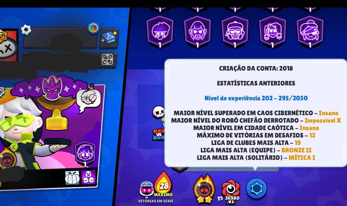 [ACEITO OFERTAS SUPERIORES A 1K]Conta Antiga de Brawls Stars + Clash Royale