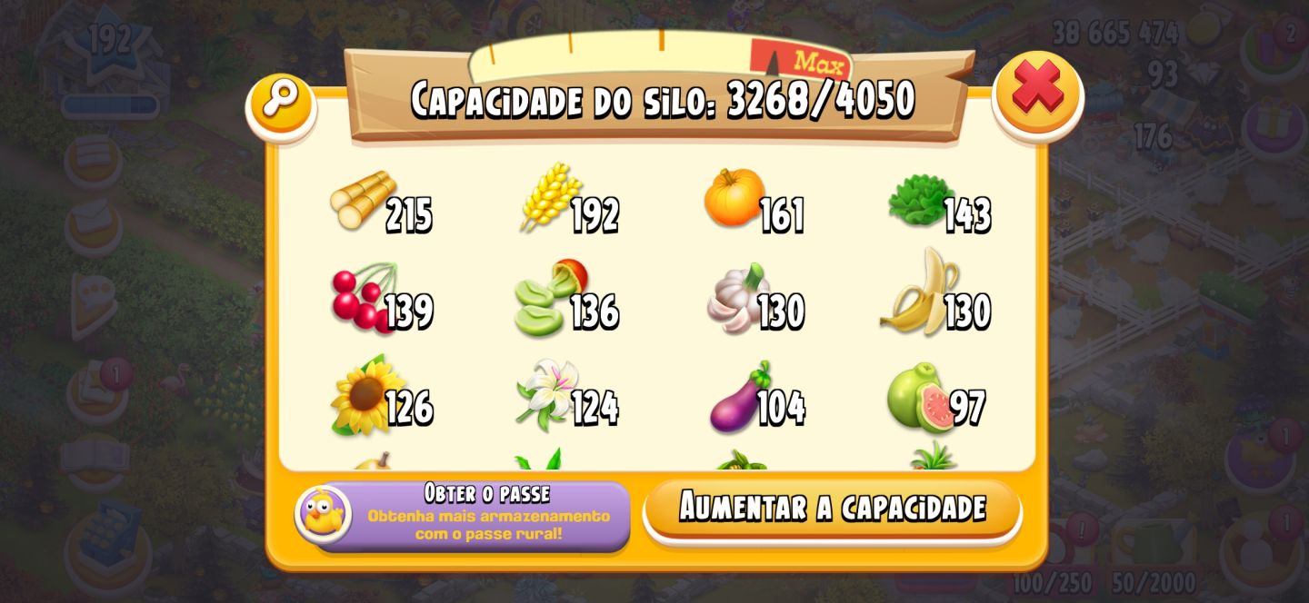Conta Hay Day com MUITAS decorações compradas