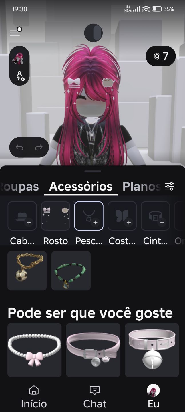 Conta Feminina Roblox