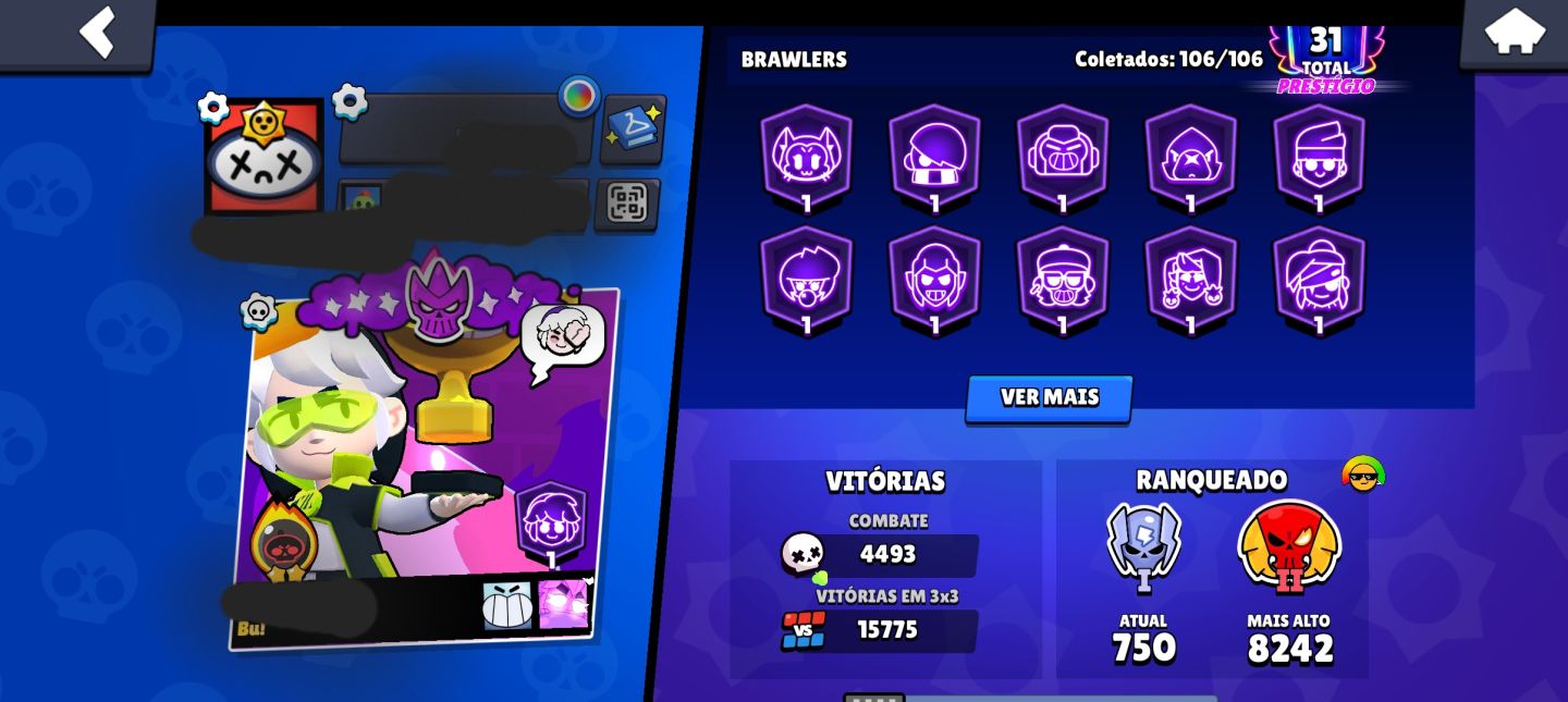 [ACEITO OFERTAS SUPERIORES A 1K]Conta Antiga de Brawls Stars + Clash Royale