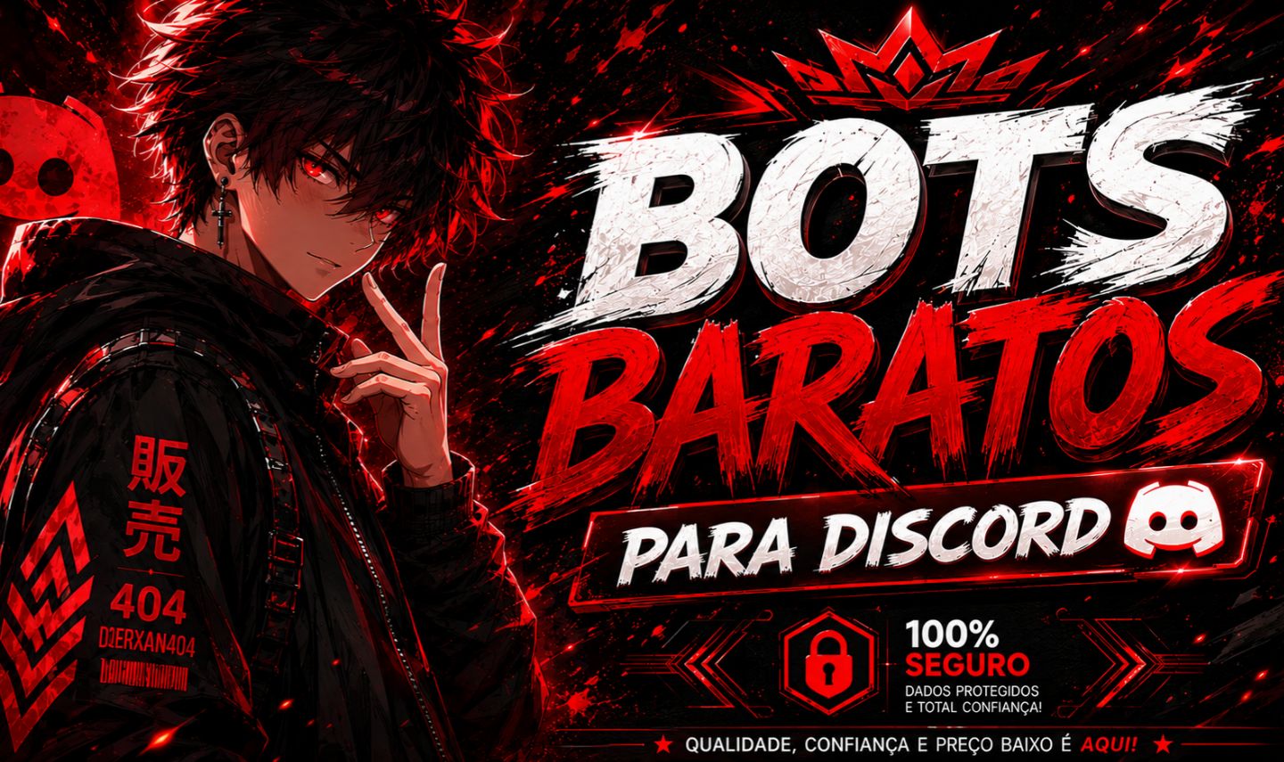 BOT PERSONALIZADO PARA DISCORD [MELHOR DO SITE]
